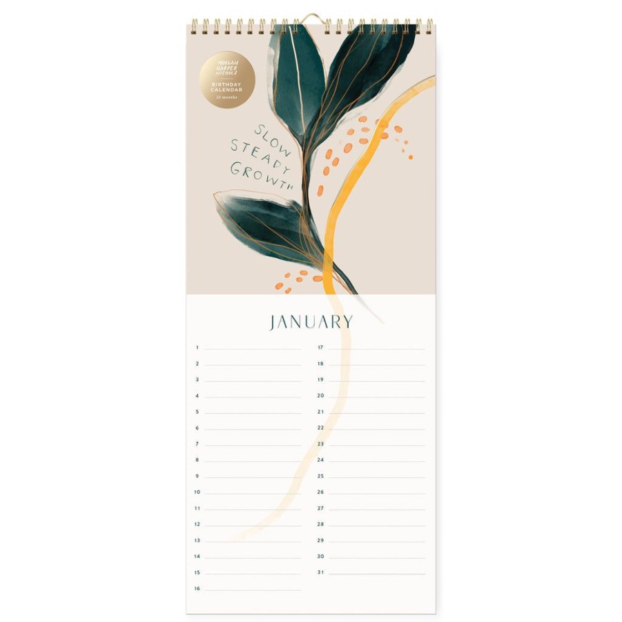 Products Fringe Studio | Mhn Painted Birthday Wall Calendar