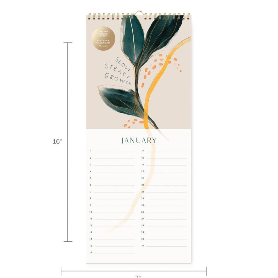 Products Fringe Studio | Mhn Painted Birthday Wall Calendar