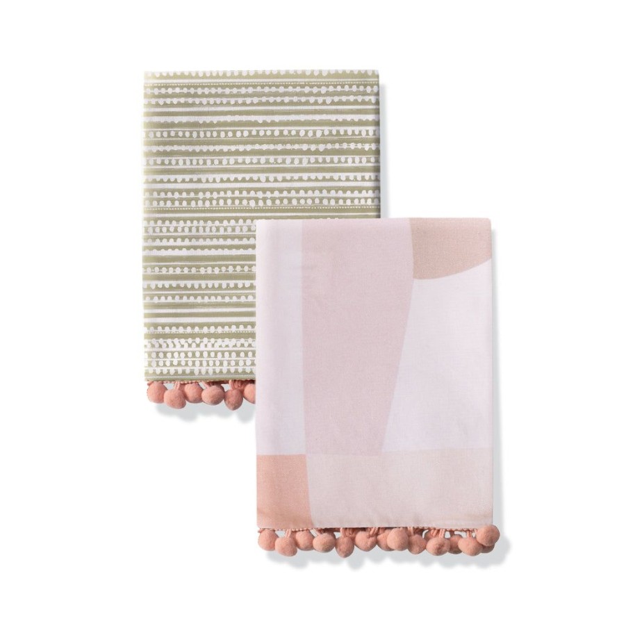 Products Fringe Studio | Color Block Tea Towel Set