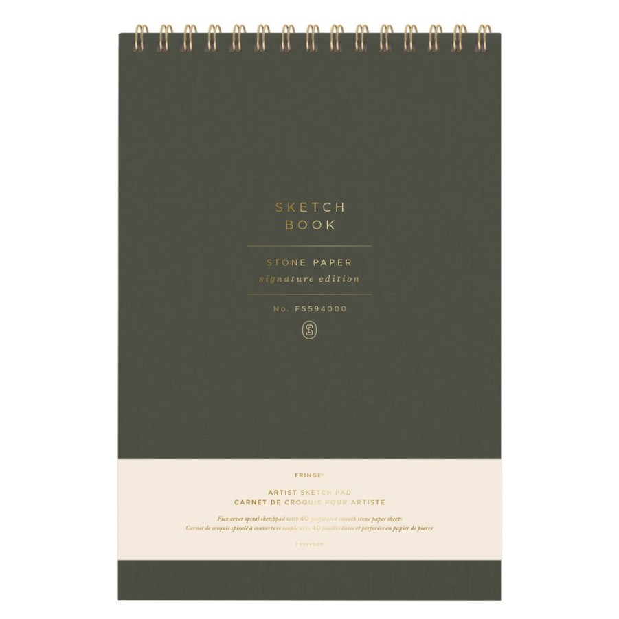 Products Fringe Studio | Standard Olive Stone Paper Sketch Pad