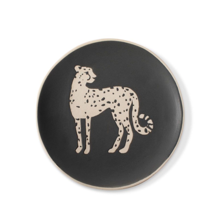 Products Fringe Studio | Cheetah Artisan Round Tray