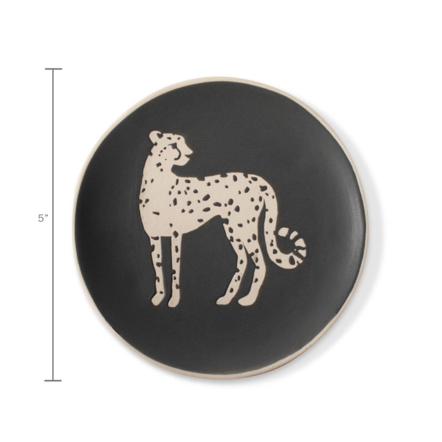 Products Fringe Studio | Cheetah Artisan Round Tray