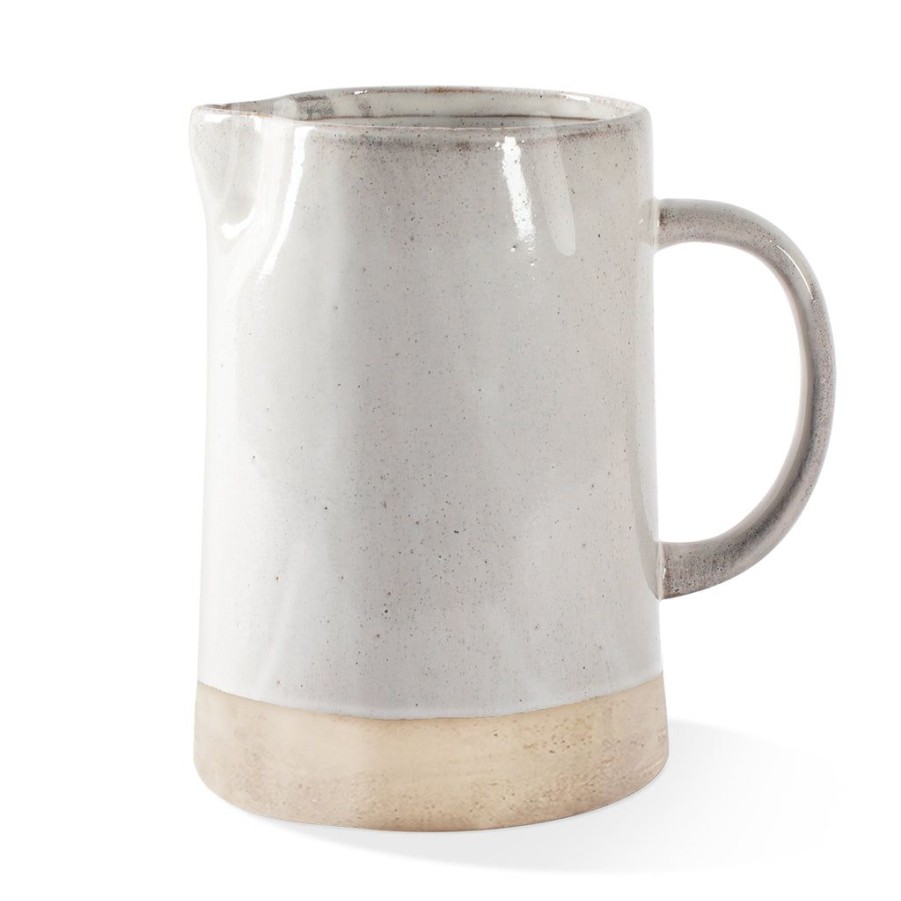 Products Fringe Studio | Pinched White Pitcher