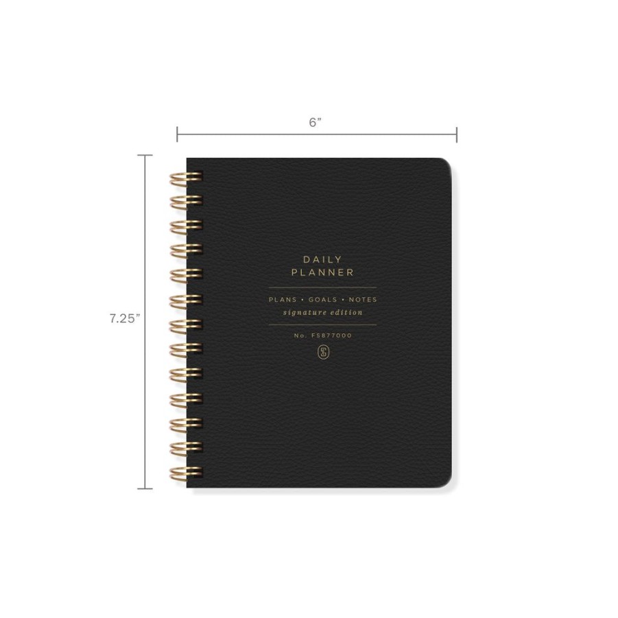 Products Fringe Studio | Standard Black Non-Dated Daily Planner