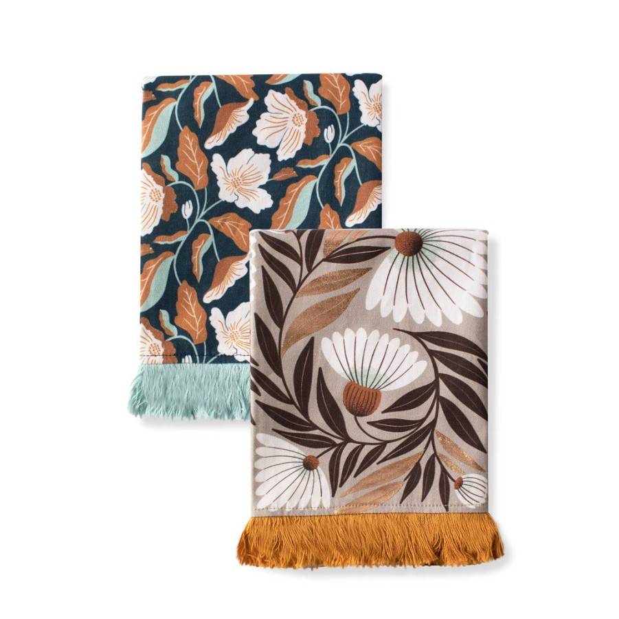 Products Fringe Studio | Jt Floral Cascade Tea Towel Set