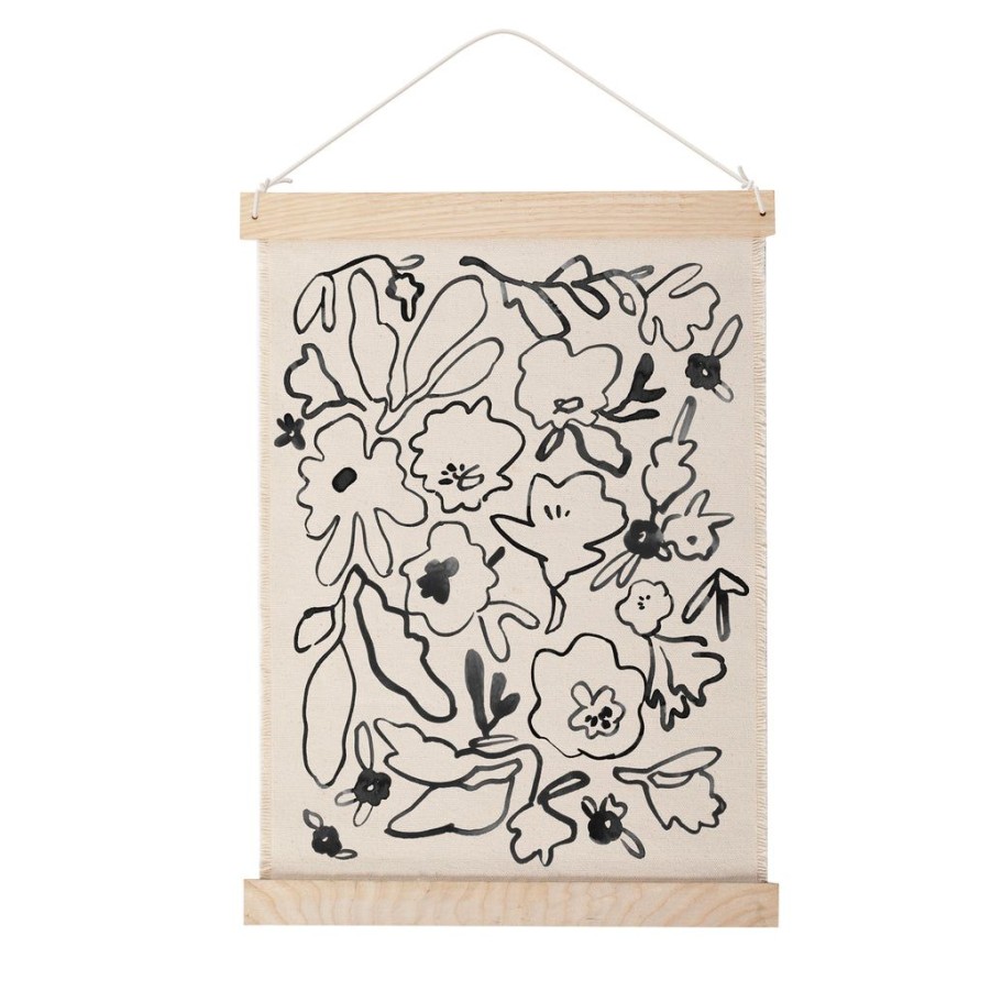 Products Fringe Studio | Messy Flower Canvas Wall Hanging