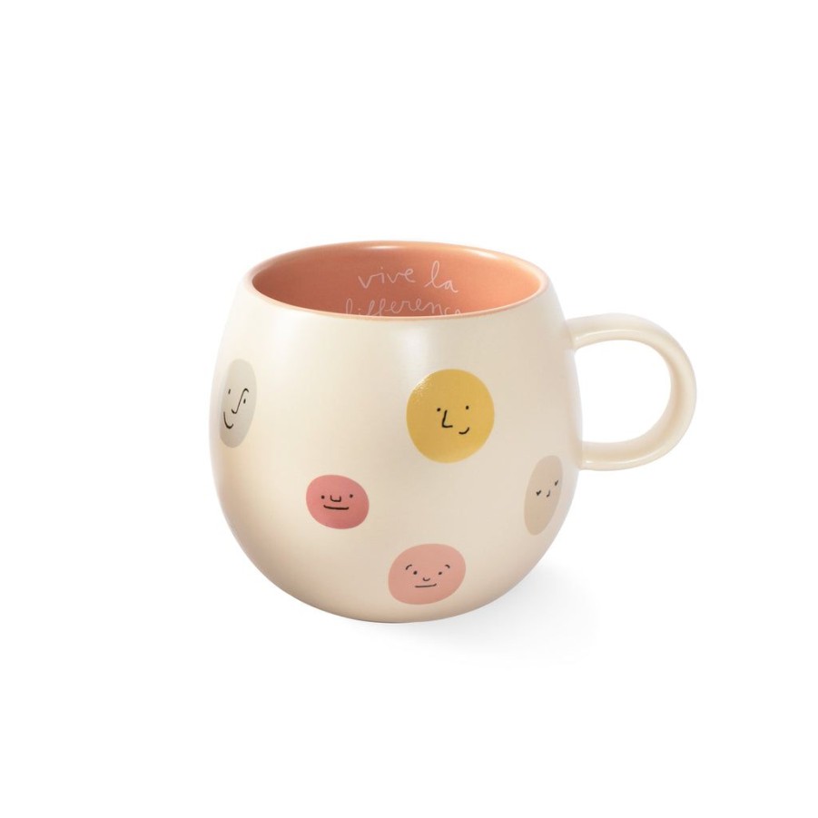 Products Fringe Studio | Funny Faces Round Mug