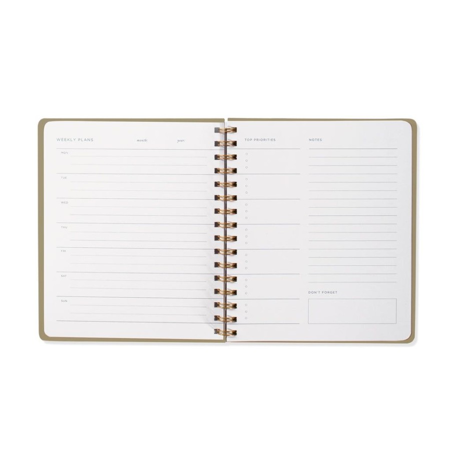 Products Fringe Studio | Mg White Sweater Non-Dated Weekly Planner