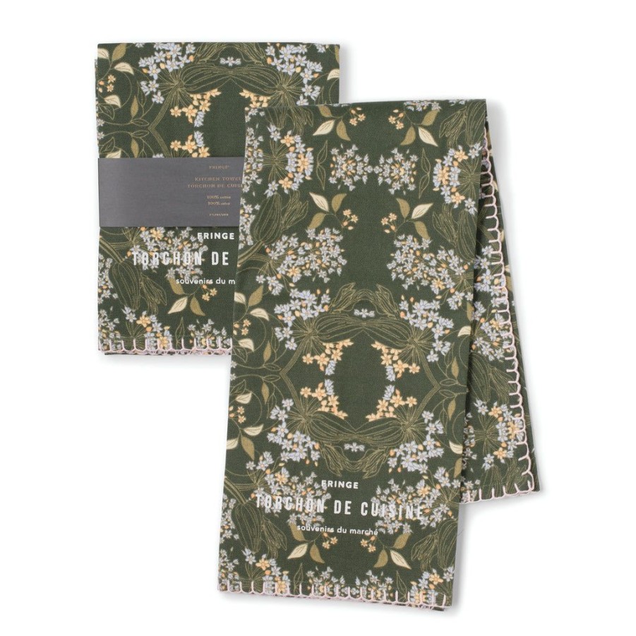 Products Fringe Studio | Memento Petal Nouveau Tea Towel