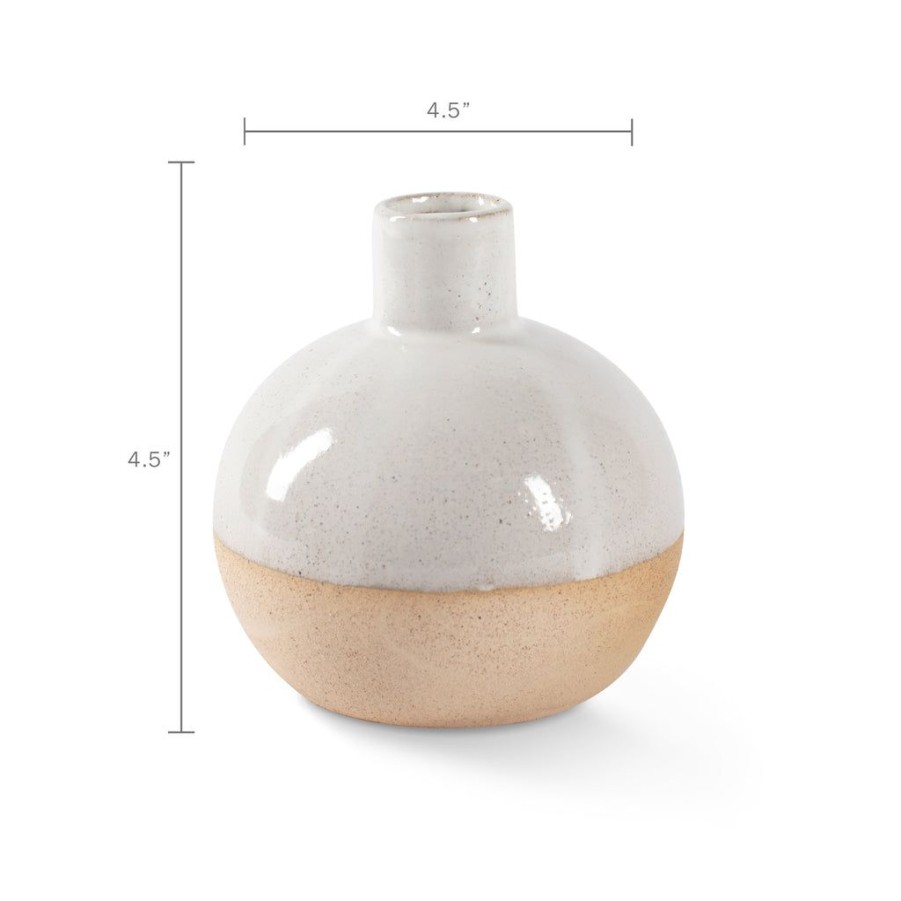 Products Fringe Studio | White Artisan Bud Vase