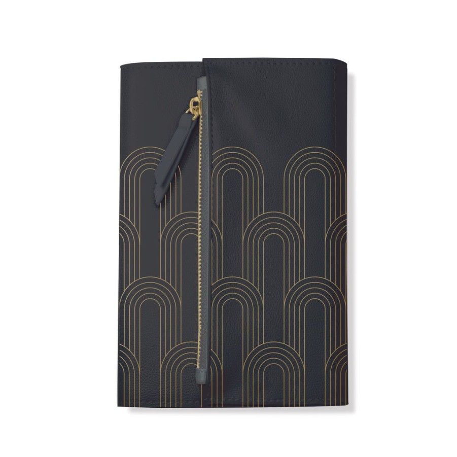 Products Fringe Studio | Charcoal Deco Clutch Journal