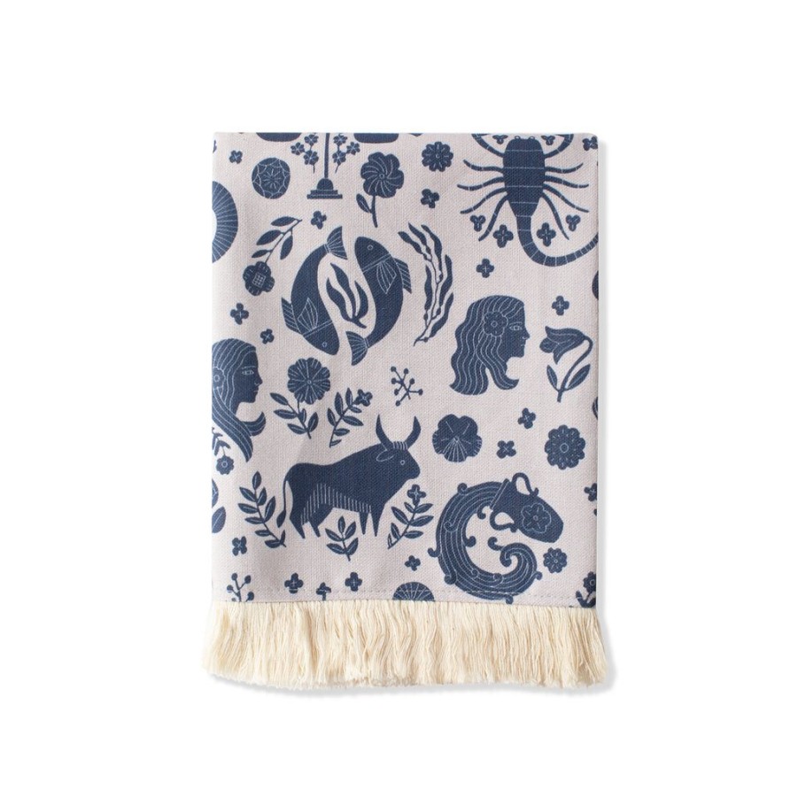 Products Fringe Studio | Indigo Zodiac Tea Towel