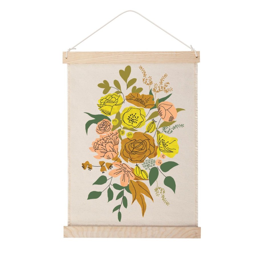 Products Fringe Studio | Floral Canvas Wall Hanging