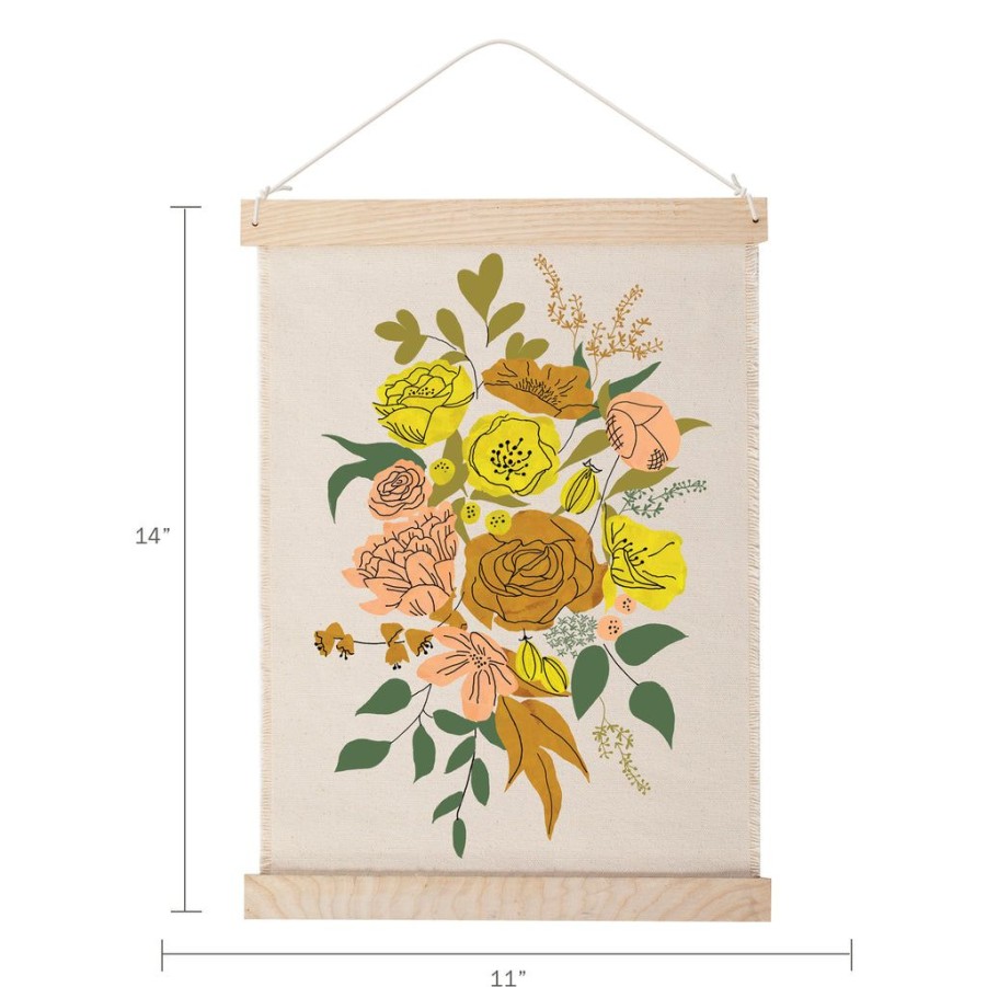 Products Fringe Studio | Floral Canvas Wall Hanging