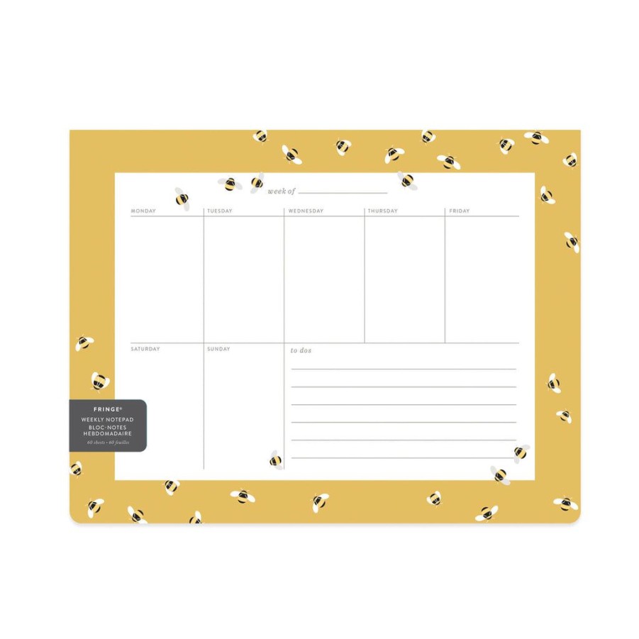 Products Fringe Studio | Bees Large Desktop Weekly Planner