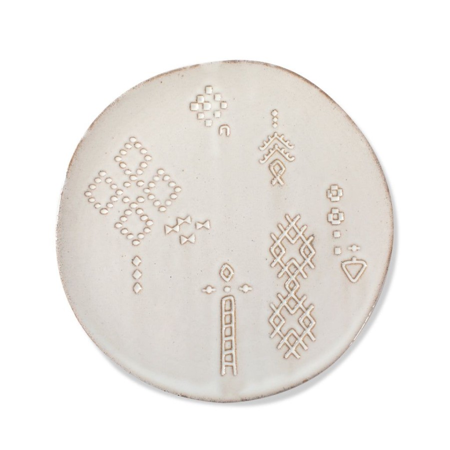 Products Fringe Studio | Marks White Artisan Dessert Plate