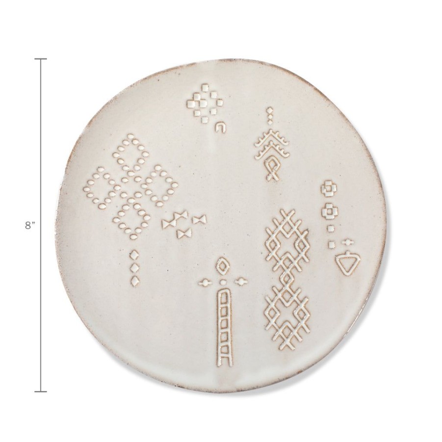 Products Fringe Studio | Marks White Artisan Dessert Plate